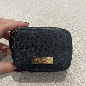 COPY - Henri Bendel Black Leather Jewelry/Pill Case